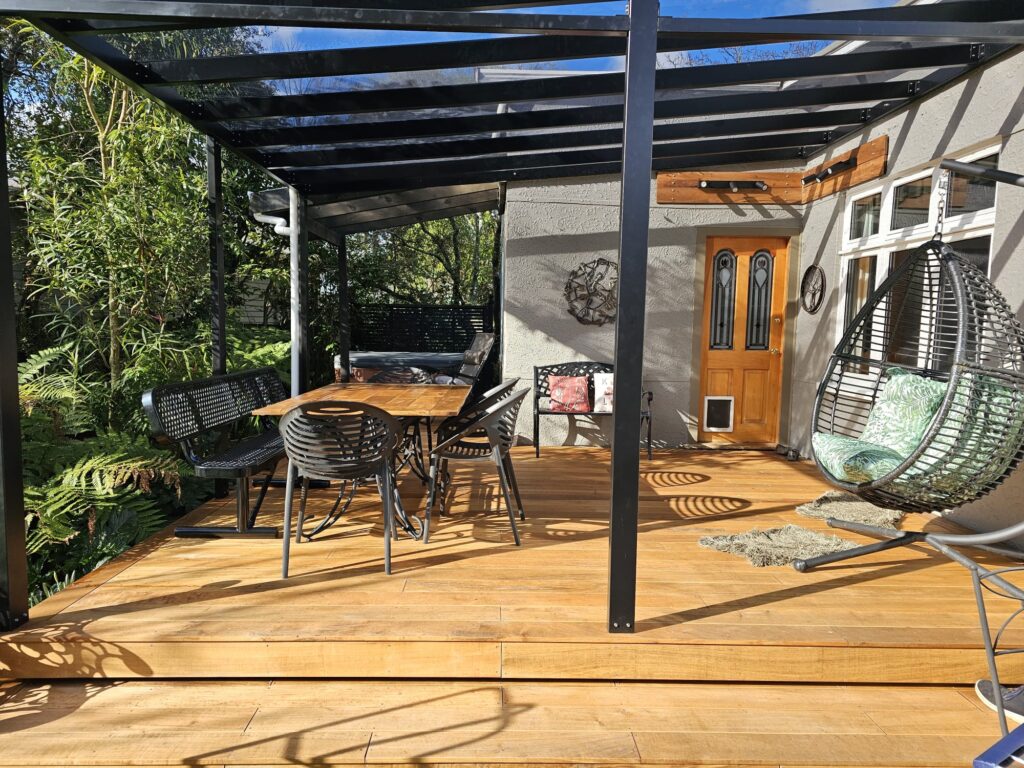 new deck patio job finish